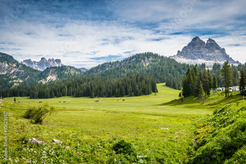 Picturesque Dolomites landscape in summer time. Italy © dannywilde