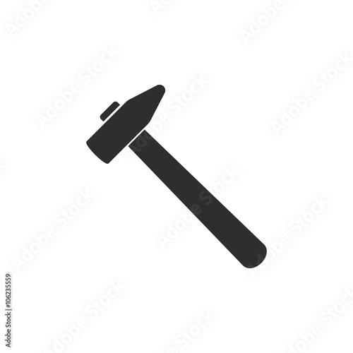 Hammer  - vector icon.