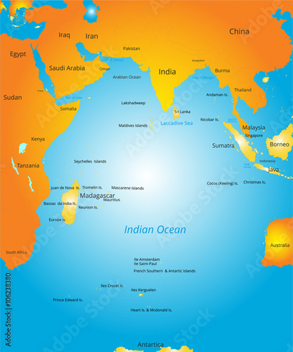  map of Indian ocean region