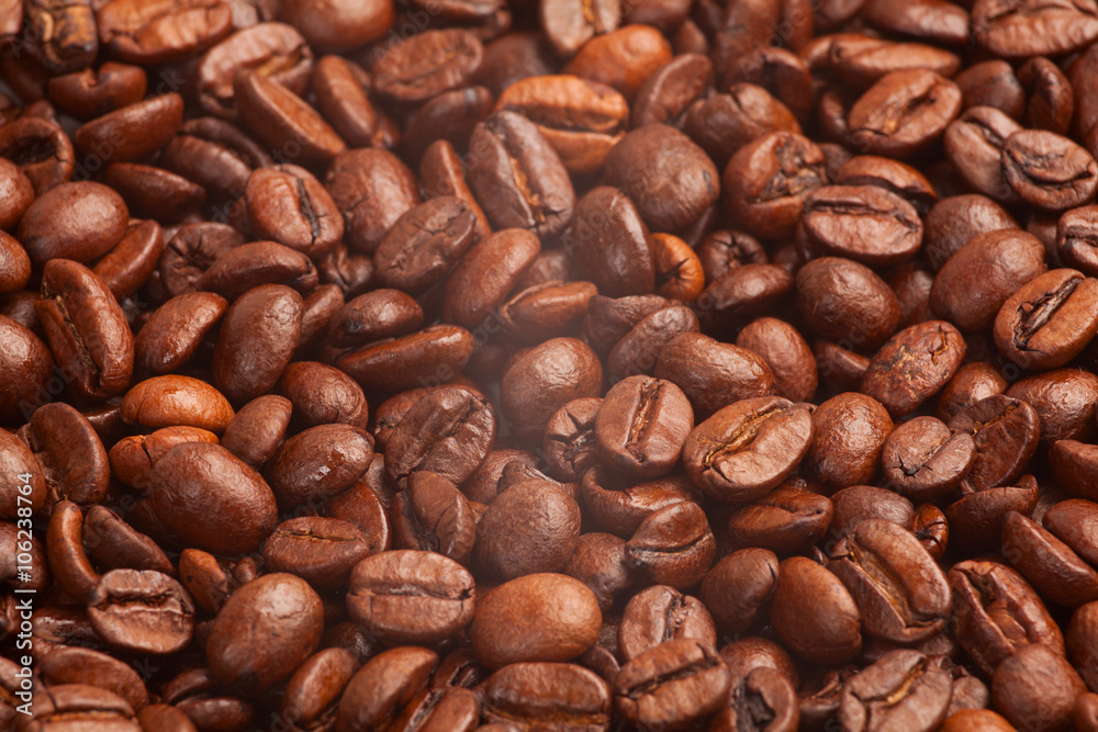 Coffee beans closeup background Coffee beans closeup background