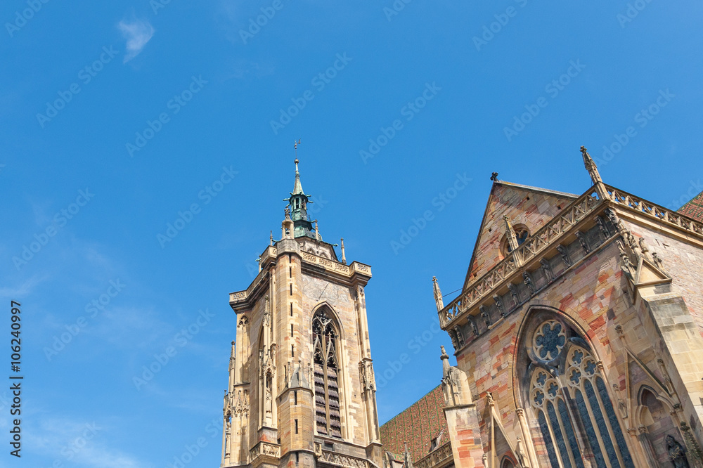 Colmar, St Martin's Church, Alsace, France.