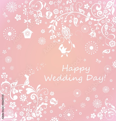 Beautiful wedding card