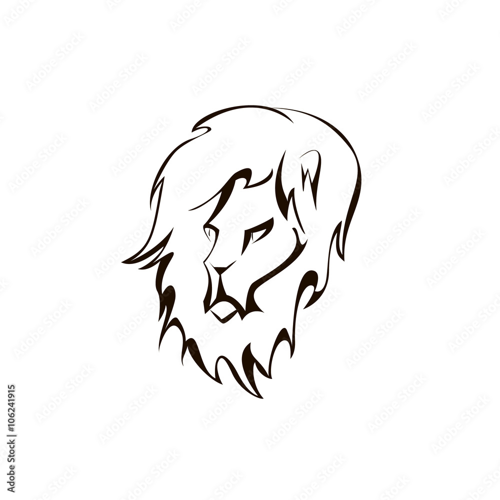 lion head. Company logo design lion head. Company logo design