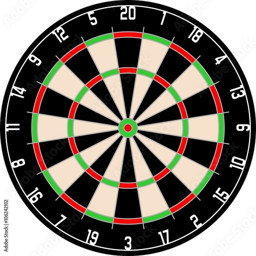 Dartscheibe Dart bullseye Dartpfeil