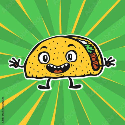 Taco vector illustration