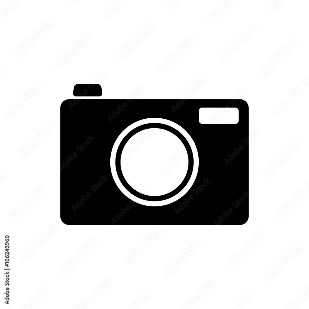 Photo camera icon. Vector illustration. Photo camera icon. Vector illustration.