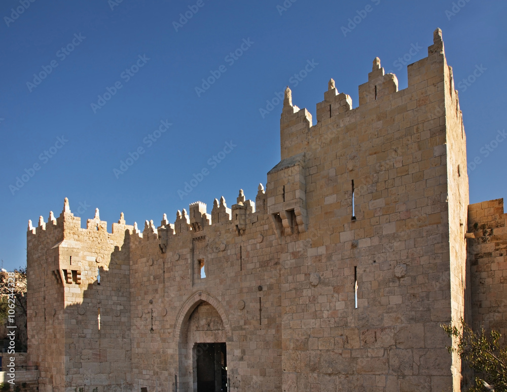 Damascus Gate in Jerusalem. Israel