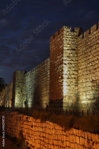 Foto City wall in Jerusalem. Israel