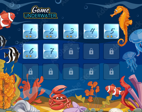 Submarine computer game with user interface