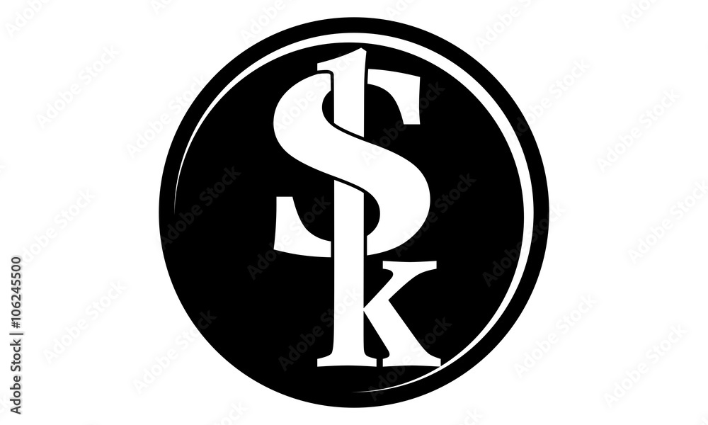 Modern Logo Solution Letter S K Modern Logo Solution Letter S K