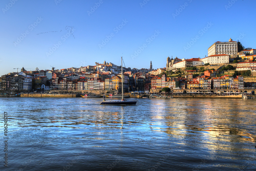 View of Ribeira at Porto, Portugal