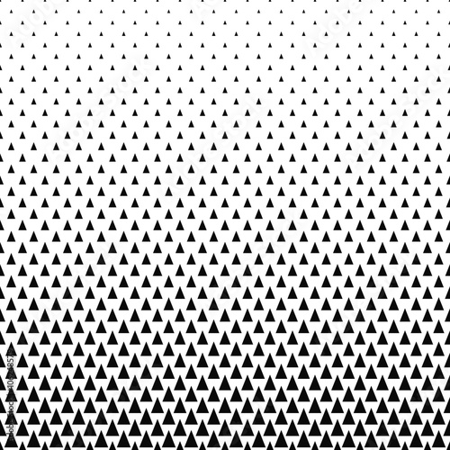 Repeating black and white vector triangle pattern