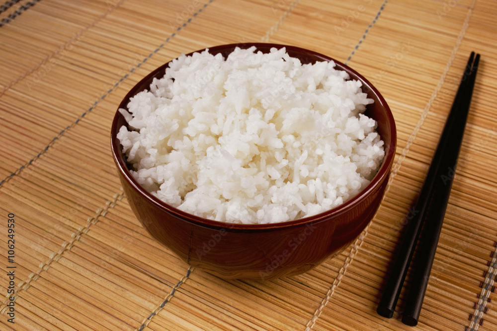 Cooked white rice Cooked white rice