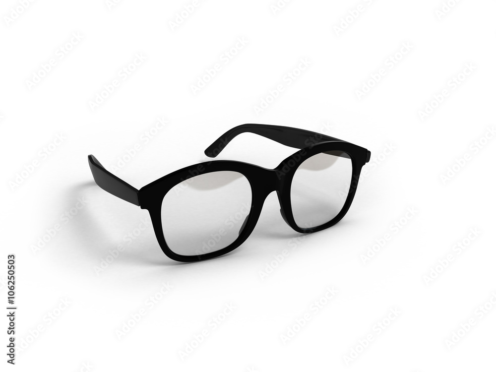 Eye Glasses Isolated on White