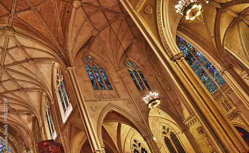 Grace Church, Manhattan, New York City - fragment of interior.