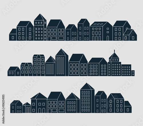 Set of linear landscape