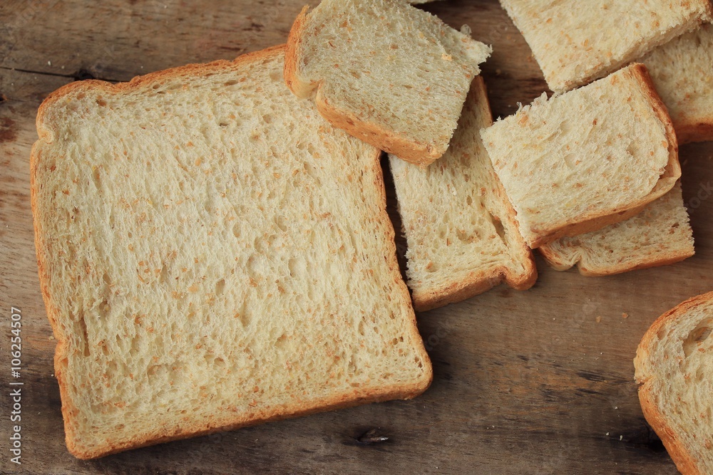 Slice whole wheat bread Slice whole wheat bread