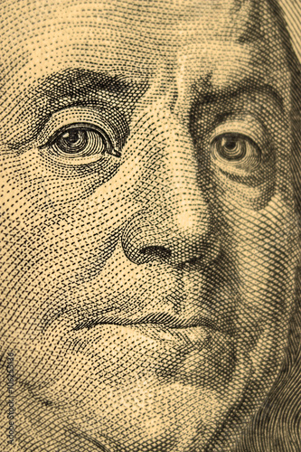 Close-up on Benjamin Franklin