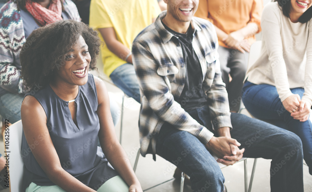 Obraz premium Business Team Seminar Listening Meeting Concept