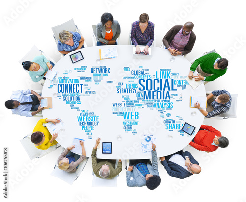 Social Media Internet Connection Global Communications Networkin