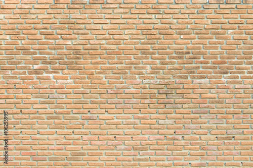 Brick wall background, grungy rusty blocks of stonework architec
