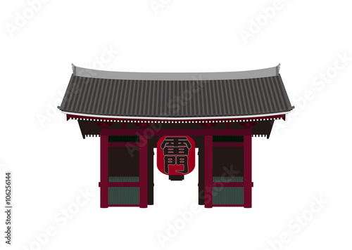 イラスト素材「雷門　浅草寺」