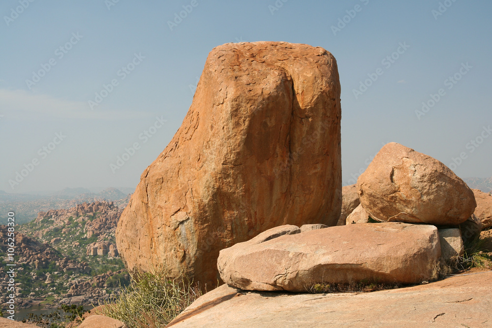 Big boulder hampi india