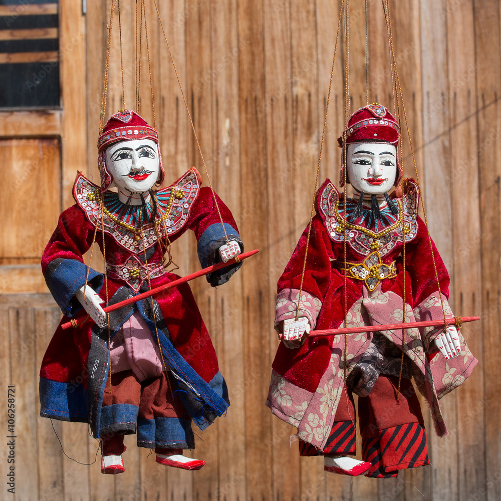 String Puppet Myanmar tradition dolls