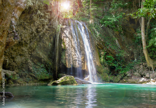 Fototapeta Naklejka Na Ścianę i Meble -  waterfall in deep forest Thailand.