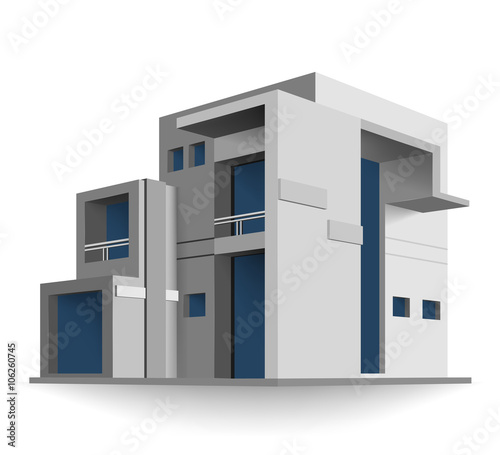 Built new house vector design on a white background