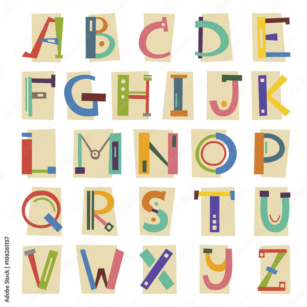 Colorful Alphabet Letters Colorful Alphabet Letters