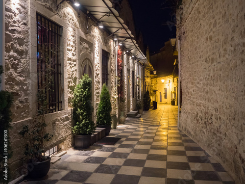 beautiful street at night