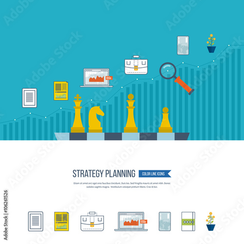 Planning strategy concept. Investment growth. 
