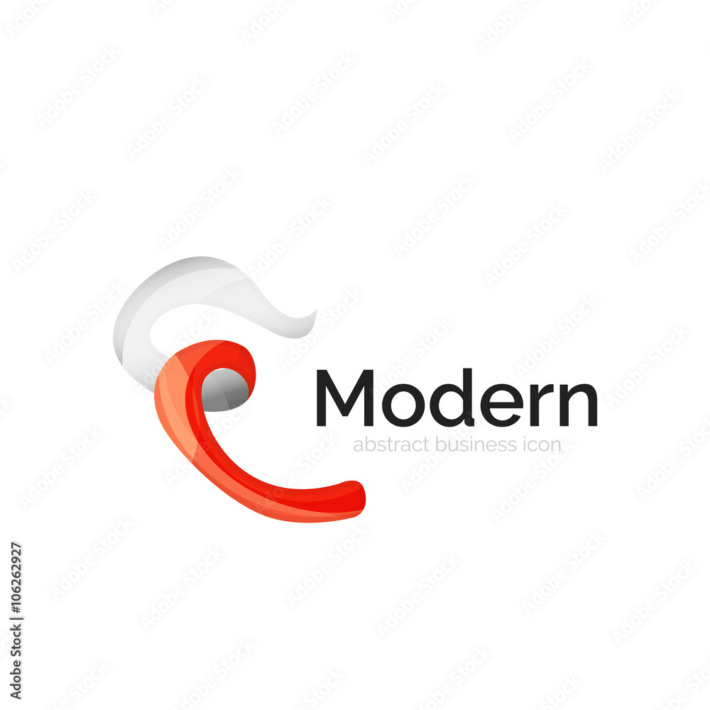 Wave ribbon logo, vector abstract shape Wave ribbon logo, vector abstract shape