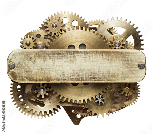 clockwork gears collage