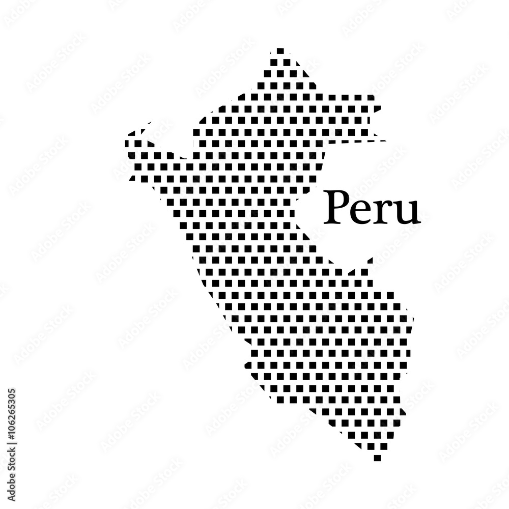 map of Peru,dot