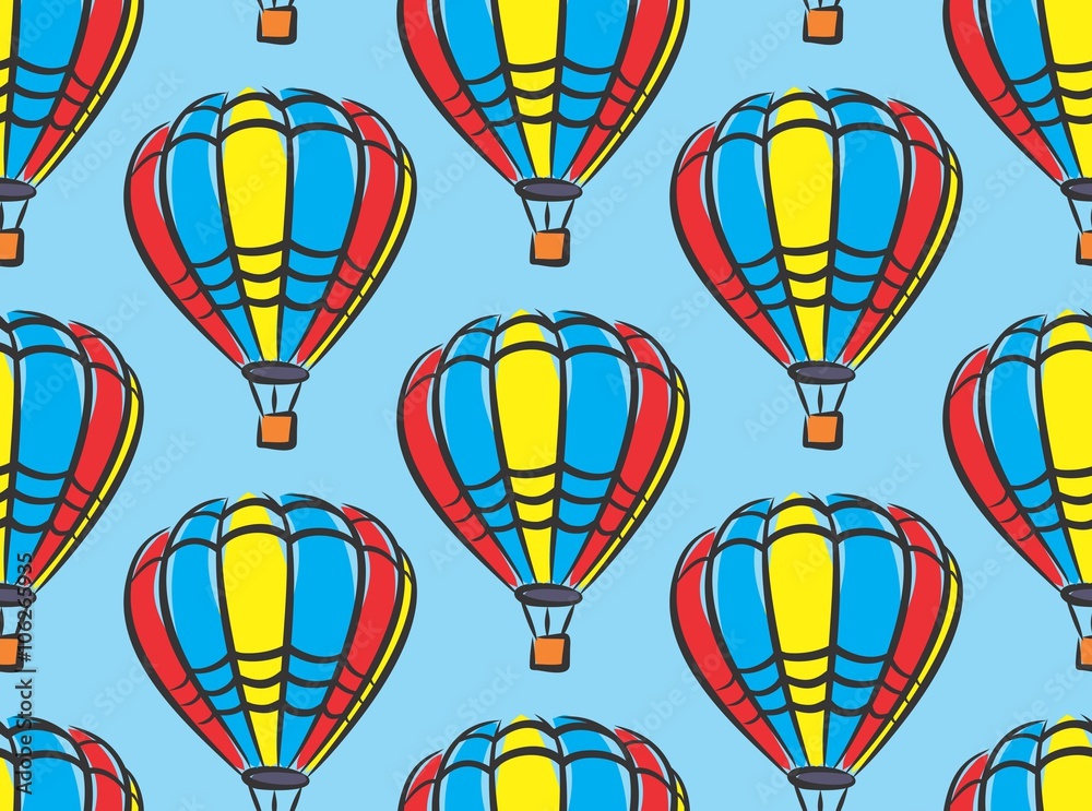 Naklejka premium Background with balloons.