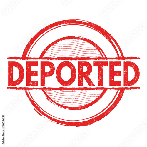 Deported grunge stamp