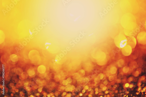 Golden Defocused Lights Background