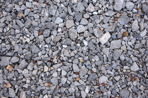 Crushed gravel as texture or background.