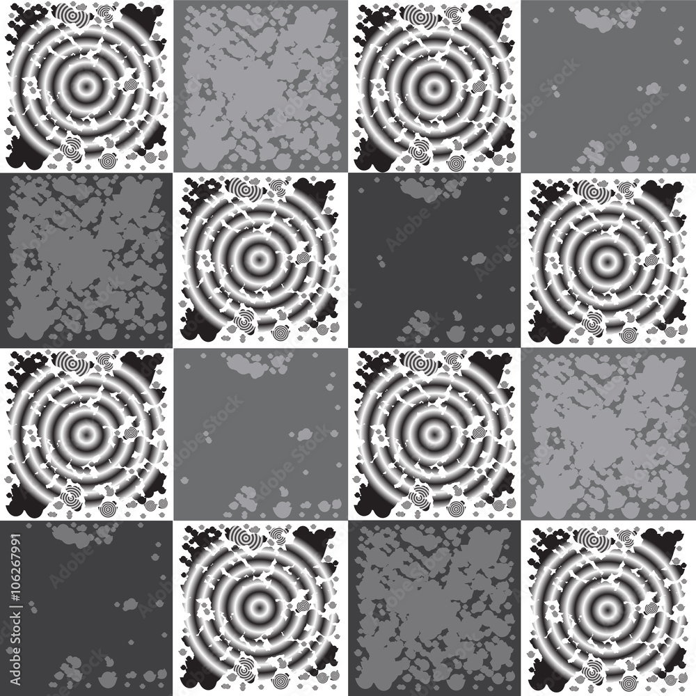 Fototapeta premium Abstract background in balack and white color , vector illustration