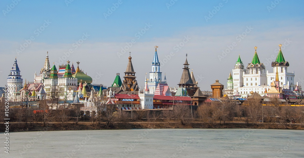 View of the Izmailovo Kremlin in Moscow View of the Izmailovo Kremlin in Moscow