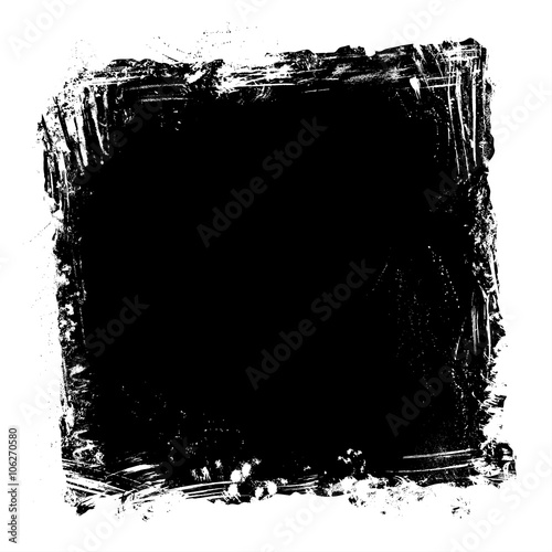 Vector grunge paint frame.