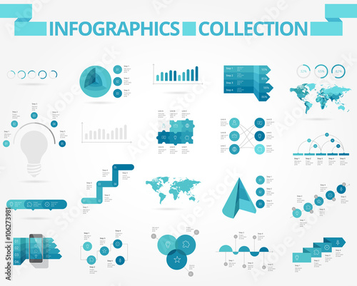 Business and social infographics