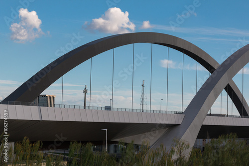 Modern City Bridge near Business Center © GioRez