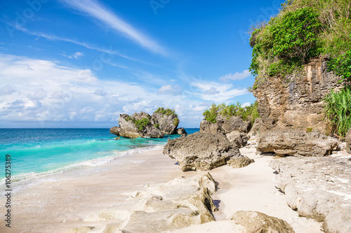 Tropical ocean and rocks in Bali