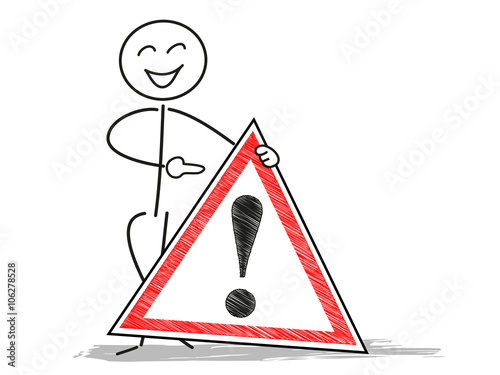 Warnschild Achtung