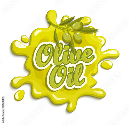 Olive oil label.
