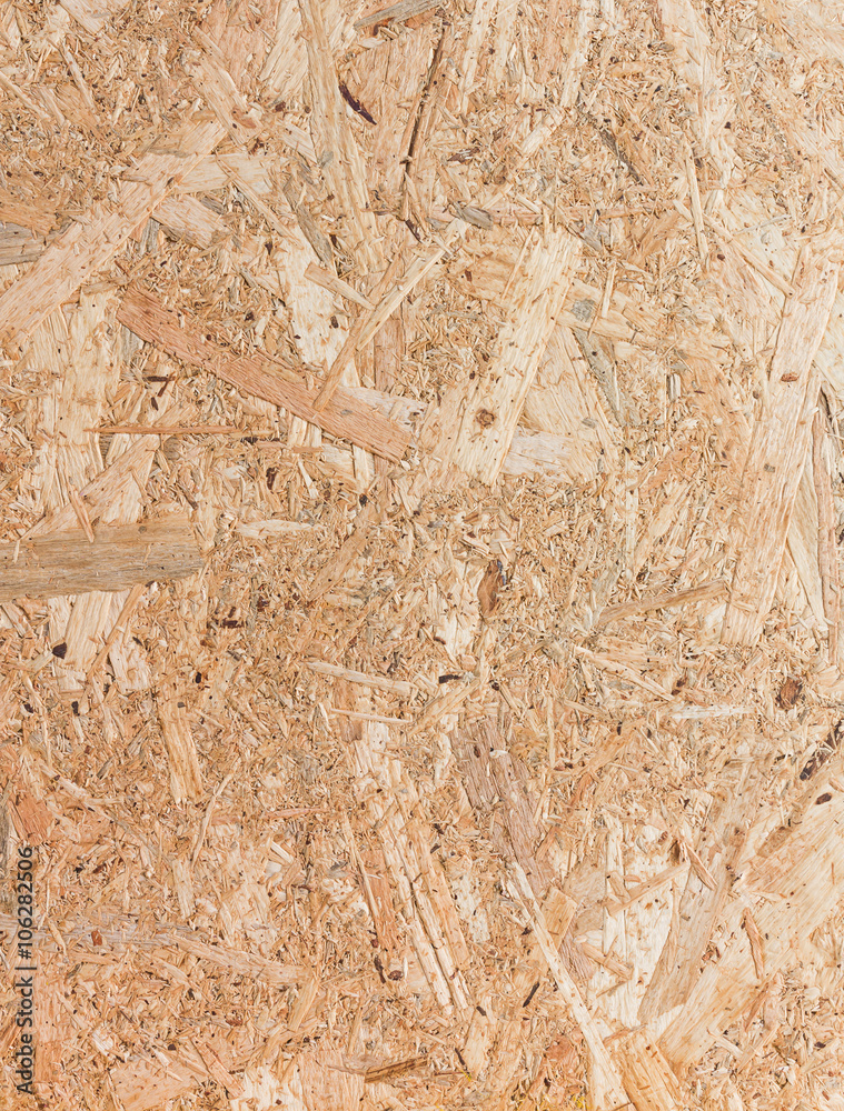 Close up texture of oriented strand board (OSB)