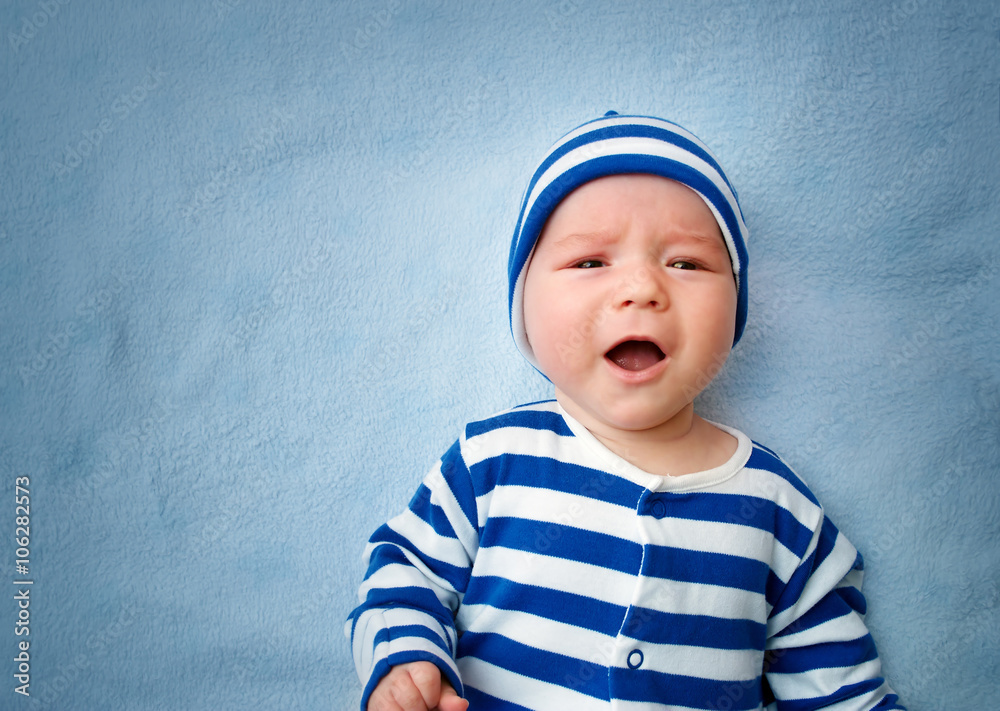Baby crying in bed Baby crying in bed